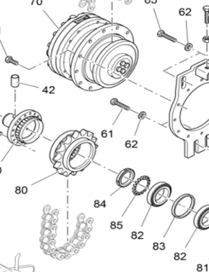 Vö pavers    Flange shaft connecting bolt part number 9508310912