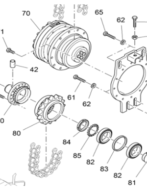 Vö pavers  Spiral motor reducer part number 2197822