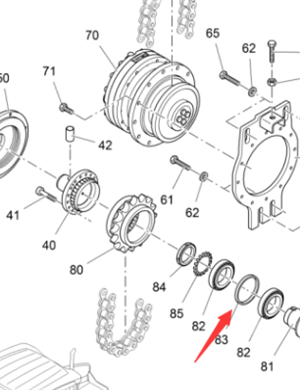 Vö pavers  Bearing spacer part number 4617212510 