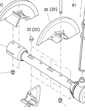 Vö pavers    Mainframe spiral shaft repair kit part number 2302536