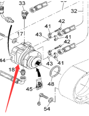 Vö pavers Traveling motor part number 9629561000