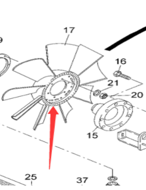 Vö pavers  Engine fan part number 461145000