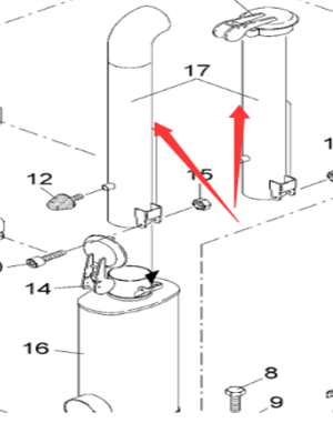 Vö pavers  Exhaust pipe part number 2001616