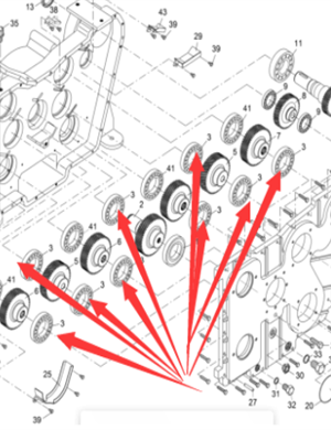 Vö pavers   Transfer case bearing part number 9511140625