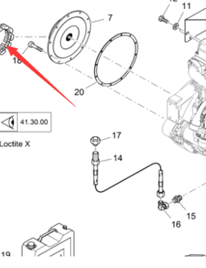 Vö pavers flywheel coupling Part No. 2013265