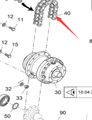  Vö pavers   Spiral distribution chain part number 2026963