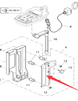 Vö pavers  Right side control box bracket board part number 2043324