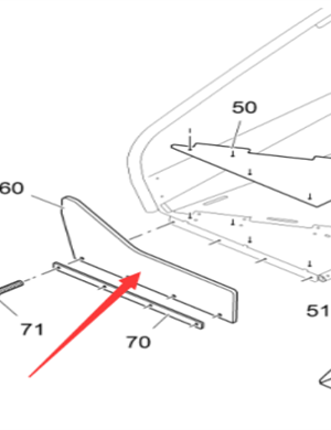 Vö pavers   Rubber deflector part number 2183421