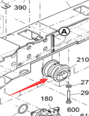 Vö pavers    Supporting wheel part number 2038715