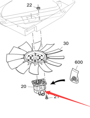 Vö pavers     Fan hydraulic motor part number 2355160