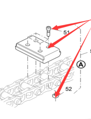 Vö pavers  Track shoe bolt part number 2481321