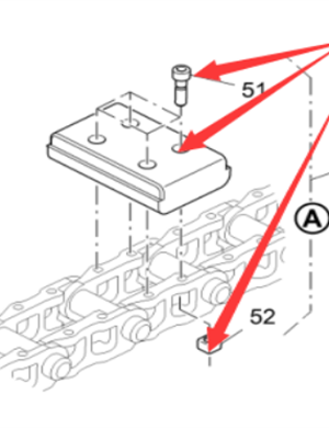 Vö pavers  Track shoe nut part number 2033726