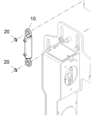 Vö pavers Spiral lift cylinder part number 236454