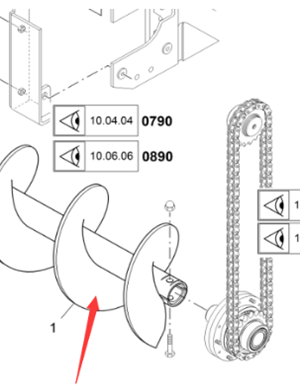 Vö pavers Left spiral distributor part number 2014270