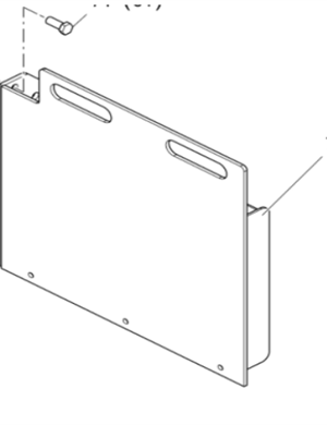 Vö pavers   650mm right baffle part number 2041977