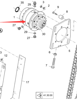 Vö pavers    Scraper motor reducer part number 2259433