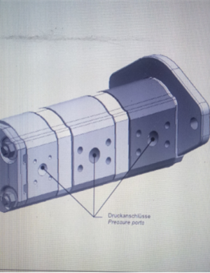 Vö pavers   Vibrating Triple Gear Pump Part Number 2183439