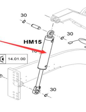 Vö pavers  Lift cylinder (hydraulic) part number 2253792