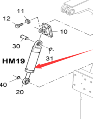 Vö pavers   Spiral lift cylinder part number 2184860