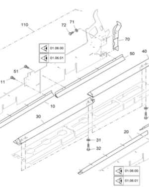 Vö pavers  Central protective device rear part number 2219691