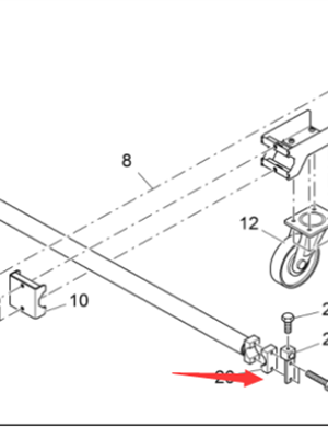 Vö pavers     Clamping piece part number 4910550048