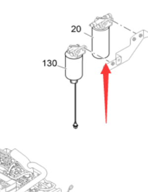 Vö pavers   Diesel filter part number 2308847