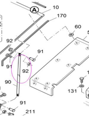 Vö pavers    Engine hood gas spring part number 2341185