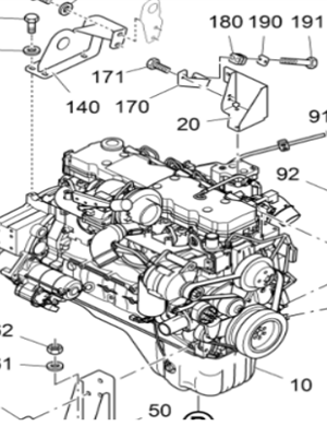 Vö pavers    Diesel engine assembly part number 2286776