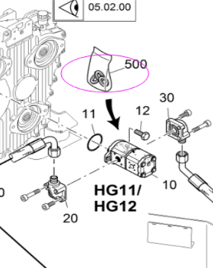 Vö pavers Dual gear pump repair kit part number 9627361001