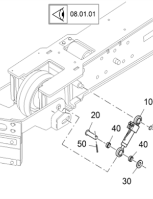 Vö pavers  Track scraper cylinder part number 2184862