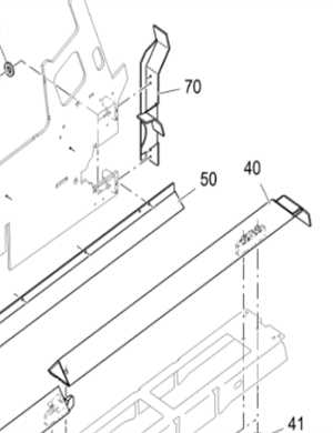 Vö pavers  Intermediate chain protection (rear) part number 2553256