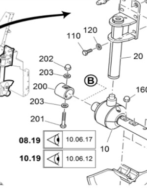 Vö pavers   Shaft head sheath part number 2585218