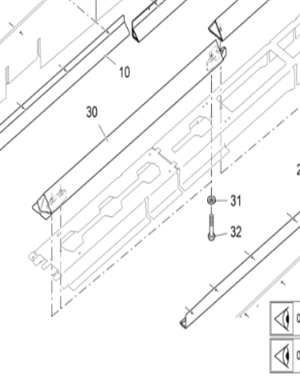 Vö pavers  Left front side protection part number 2554342