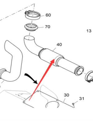 Vö pavers    Exhaust bellows part number 2380723