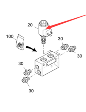 Vö pavers   Travel solenoid valve part number 2079679