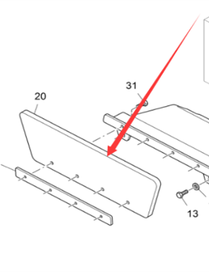 Vö pavers   Retaining plate part number 2379930