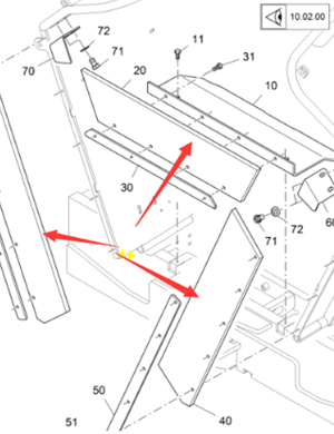 Vö pavers    Middle baffle part number 2048234