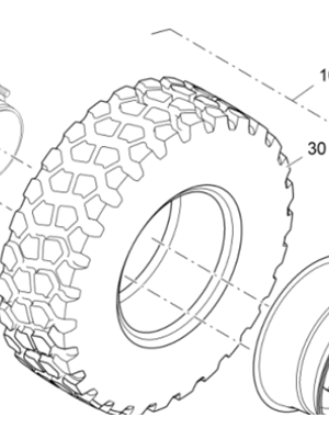 Vö pavers   Rear wheel tire part number 2419920