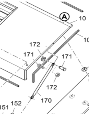 Vö pavers   Paver engine hood gas spring part number 2254162