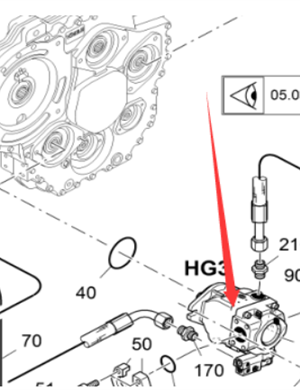 Vö pavers    Traveling hydraulic pump part number 2253226