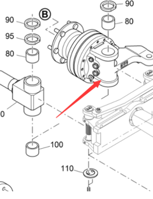 Vö pavers    Traveling motor part number 2221657