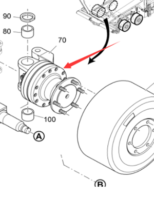 Vö pavers Traveling motor part number 2221612