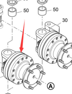 Vö pavers  Front wheel travel motor part number 2221669