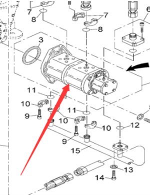 Vö pavers       Vibrating Triple Gear Pump Part No. 9627951000