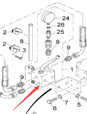 Vö pavers  Manual pump part number 9628031000