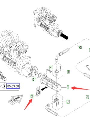 Vö pavers    Triple gear pump part number 9628071000