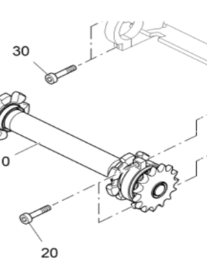 Vö pavers   Scraper large chain drive shaft bolt part number 9516340912