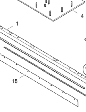 Vö pavers  Part number 4611353094 on the left side of the 1.5m iron plate compactor