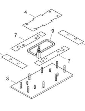 Vö pavers  25cm Screed Plate Bottom Plate Part Number 4602418642