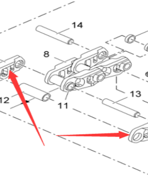 Vö pavers   Parts Sales Paver Chain Rail Link Part Number 4610302109